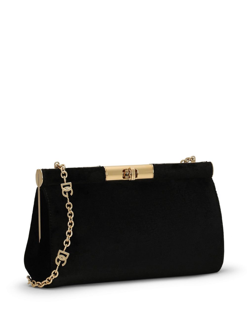 DOLCE & GABBANA Velvet Shoulder Handbag