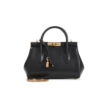 DOLCE & GABBANA Mini Leather Handbag - 100% Calf Leather (W:20CM, H:13CM, D:7CM)