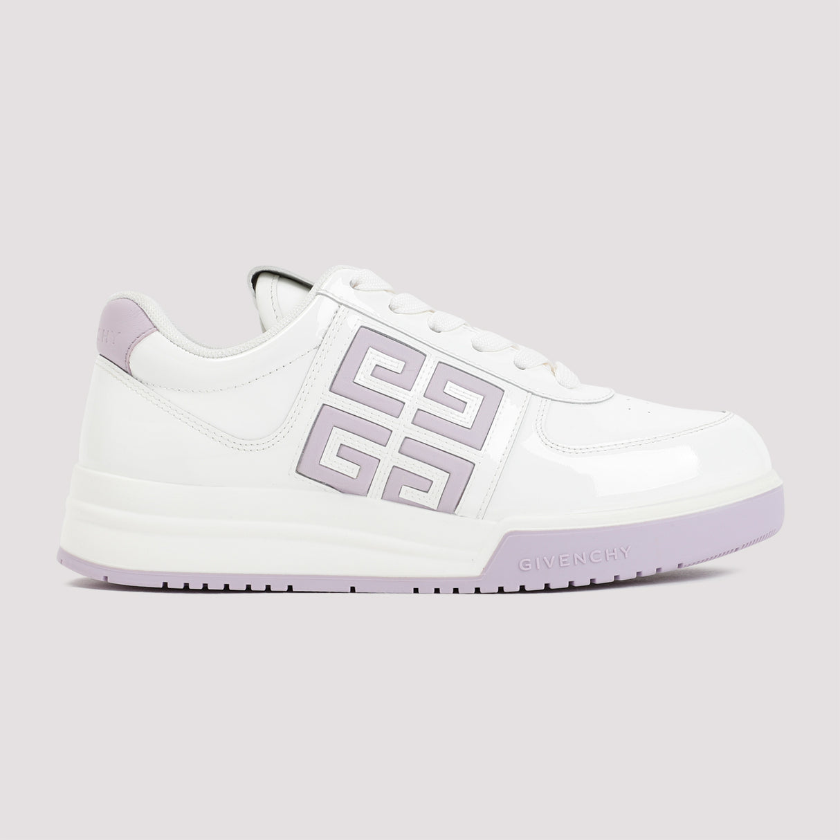 White Leather Sneakers for Women with Contrasting Heel Insert