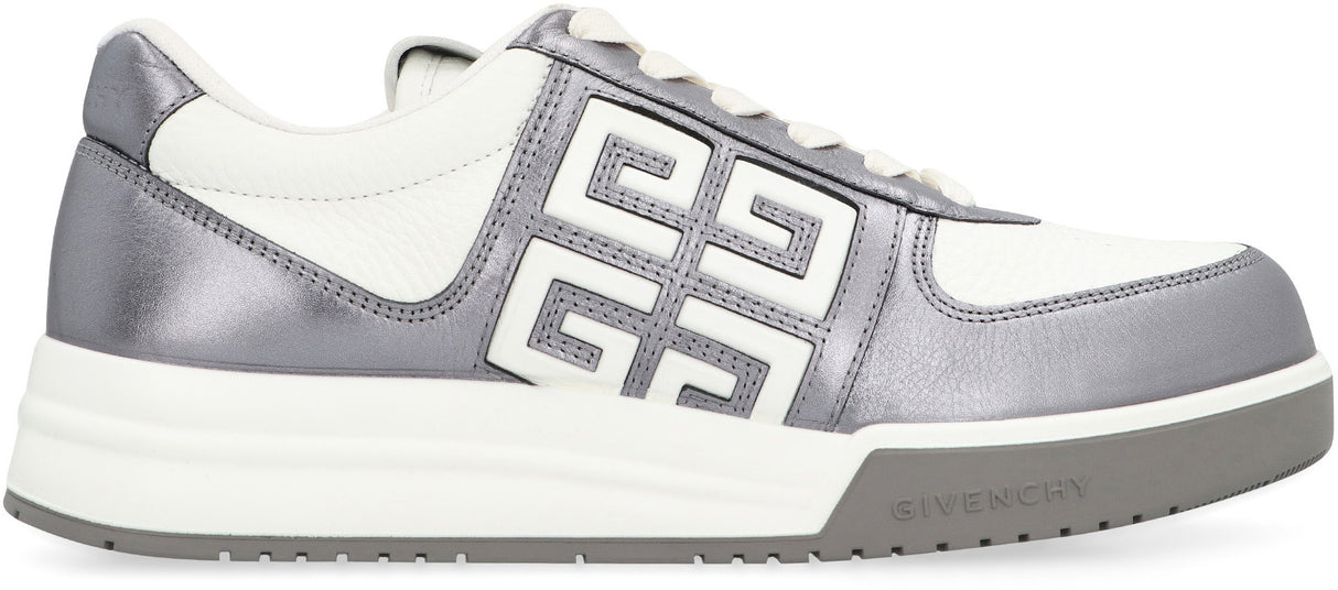 GIVENCHY White Leather Low-Top Sneakers for Women