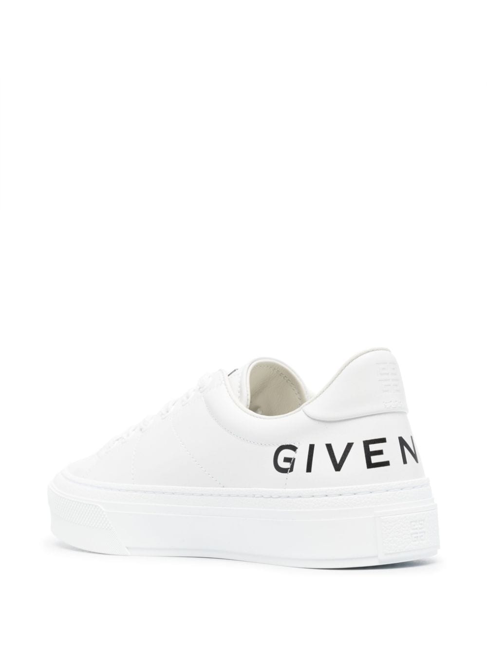 GIVENCHY Chalk White Low-Top Leather Sneakers for Women