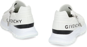 GIVENCHY Signature Leather Zip Sneakers for Women