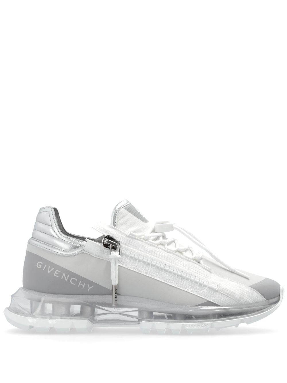 GIVENCHY Specter Women's White Silver Zip Air Sneakers