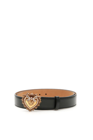 Stunning Leather Belt for Women with Sacred Heart Detail
