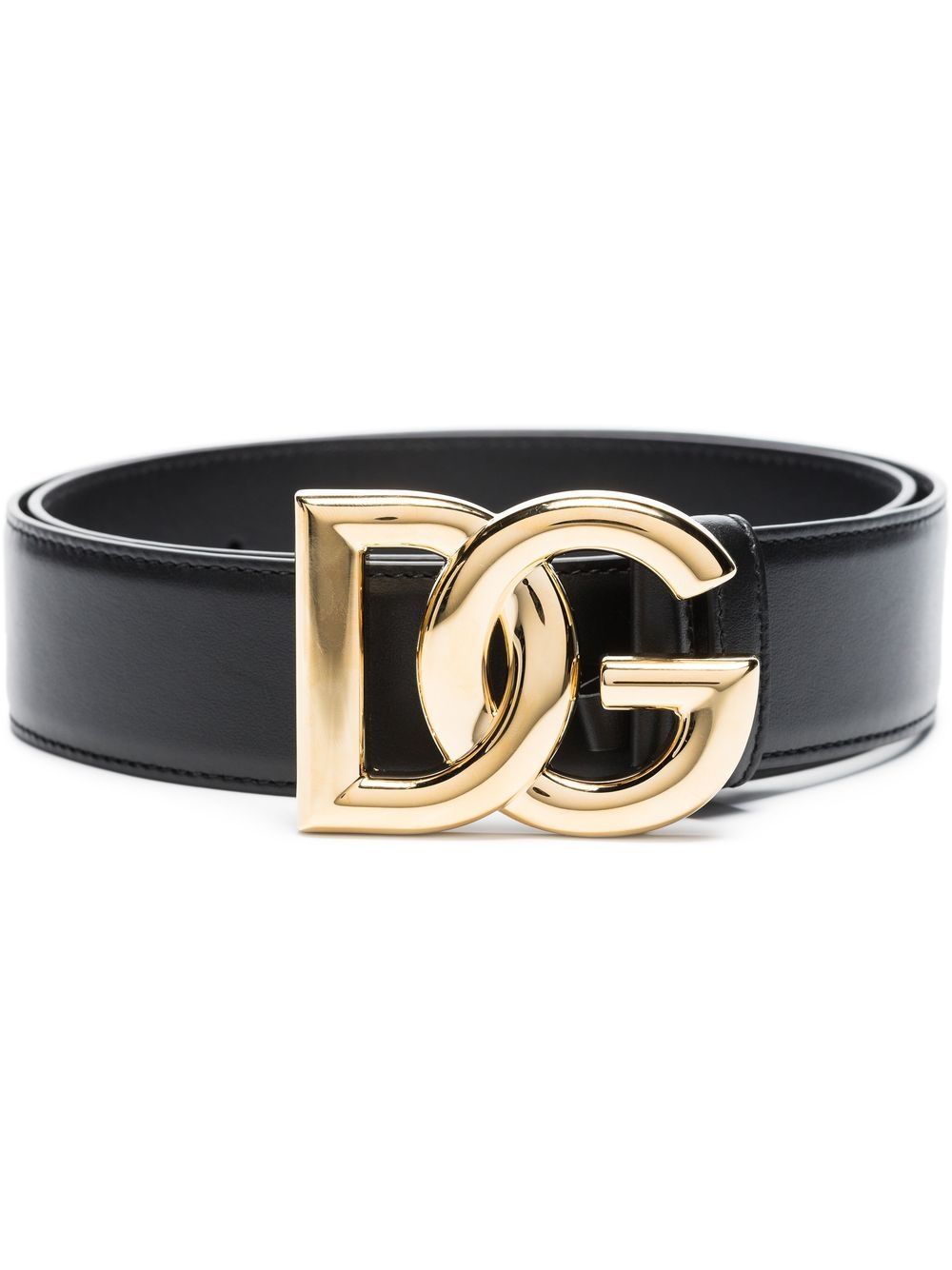 DOLCE & GABBANA Classic Black Leather Belt for Women