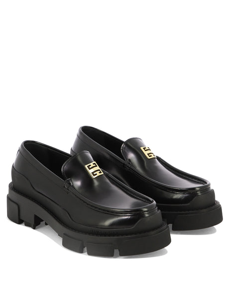 GIVENCHY Elegant Terra Leather Loafers