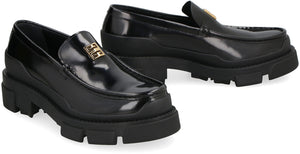GIVENCHY Trendy Black Leather Loafers for Women - FW23 Collection