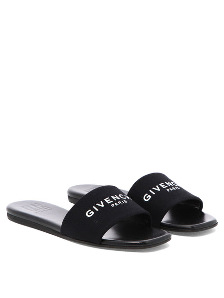 GIVENCHY Canvas Flat Slip-On Sandals