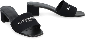 GIVENCHY Black 4G Fabric Sandals for Women