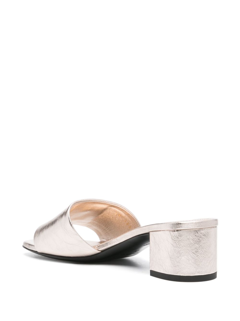 GIVENCHY Dusty Gold Calf Leather Sandals for Women - SS24 Collection
