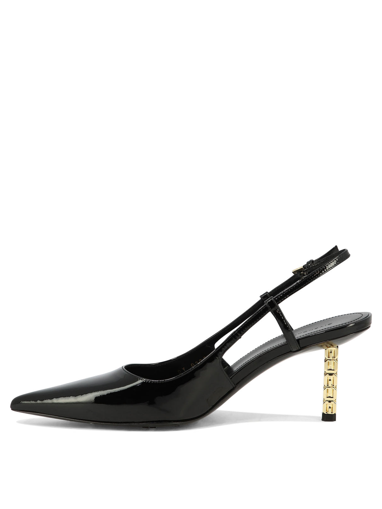 GIVENCHY Sculpted Heel Ankle Strap Pumps for Women in Black