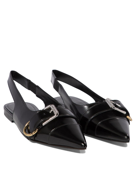 GIVENCHY Elegant Slingback Stilettos with Metallic Accents - 8cm Heel