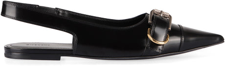 GIVENCHY Elegant Leather Slingback Pumps with Buckle