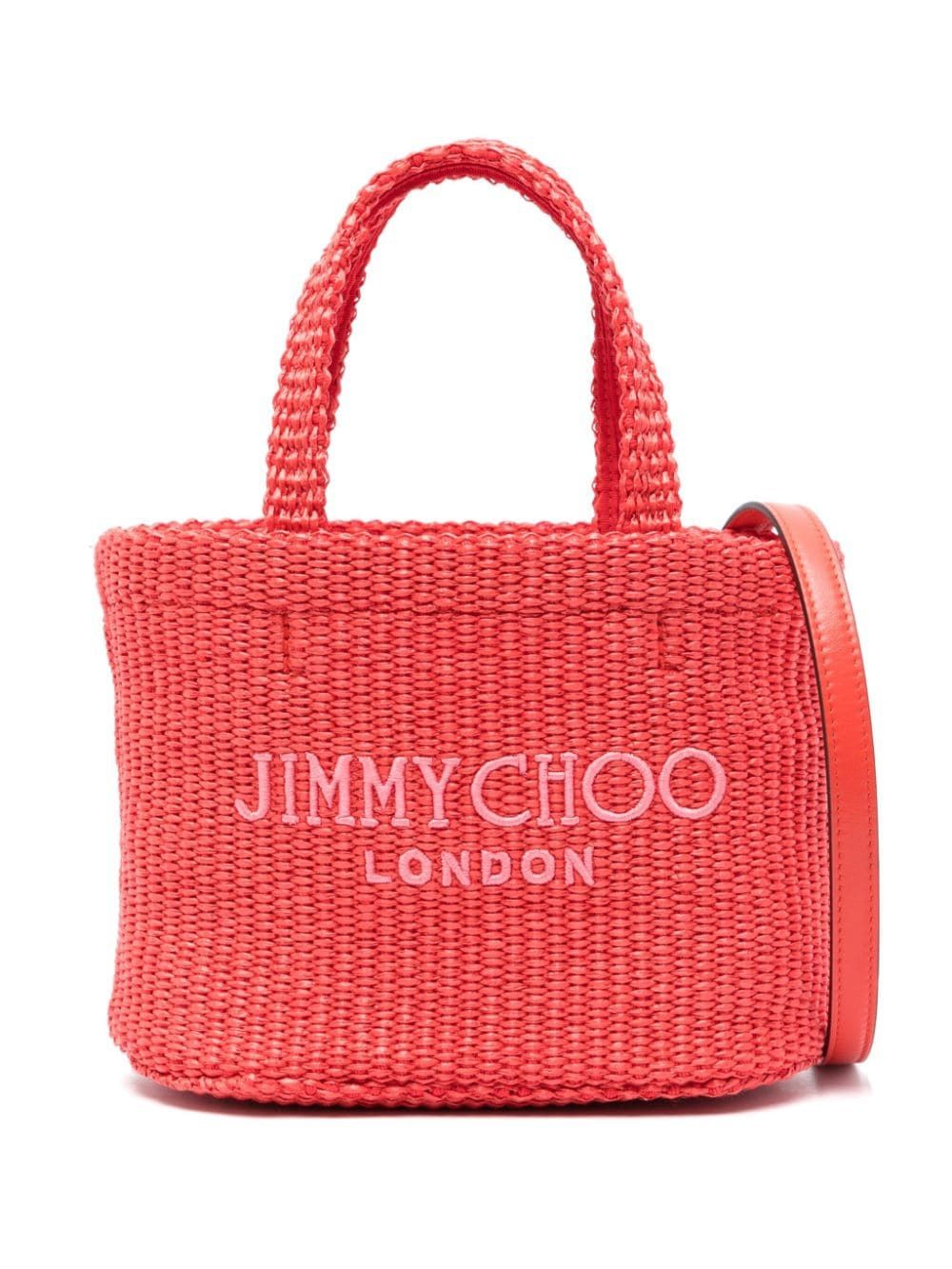 JIMMY CHOO Women's Candy Pink Mini Tote Handbag for Spring/Summer 2024