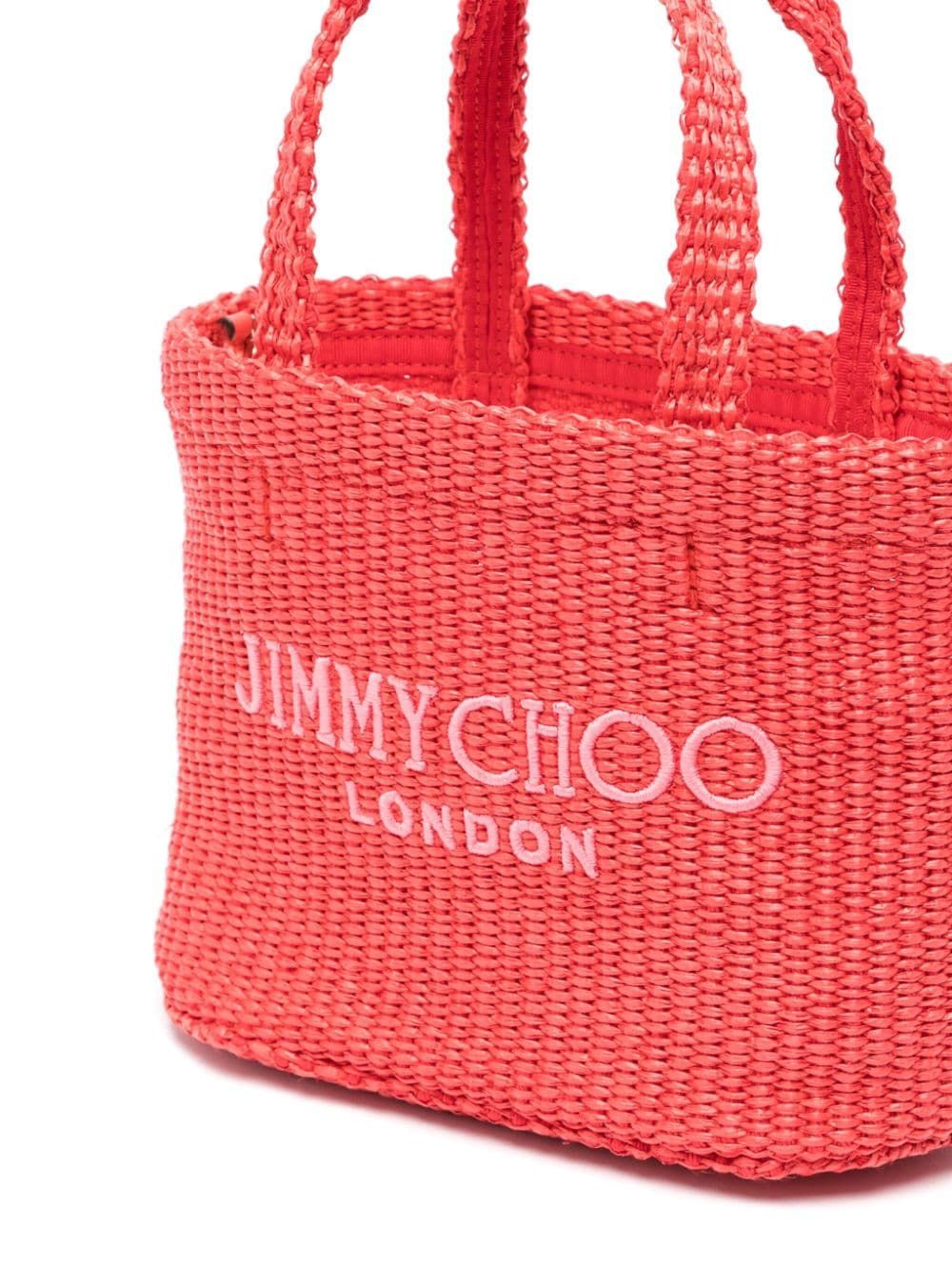 JIMMY CHOO Women's Candy Pink Mini Tote Handbag for Spring/Summer 2024