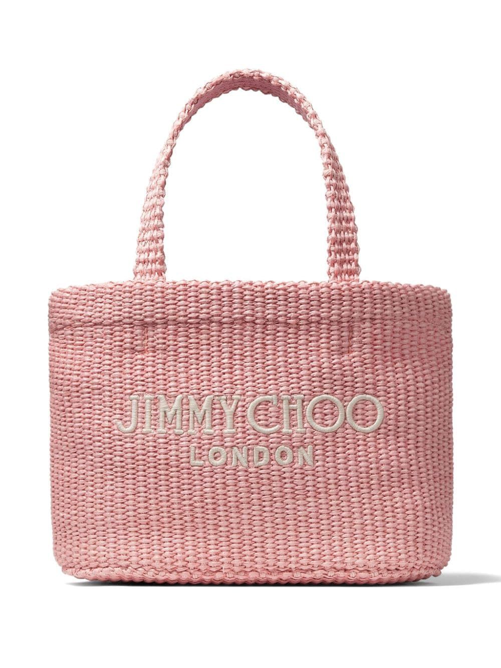 JIMMY CHOO Women's Candy Pink Mini Tote Handbag for Spring/Summer 2024