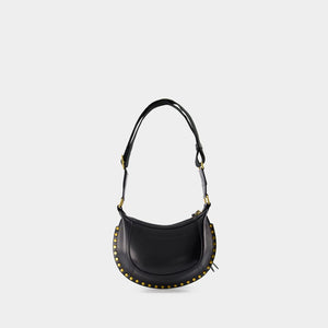 ISABEL MARANT Chic Mini Moon Leather Purse - Black