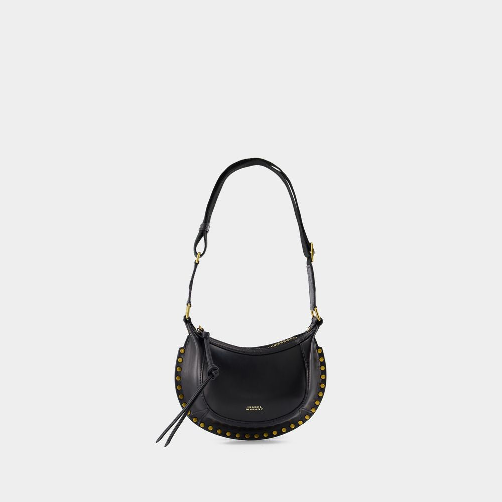 ISABEL MARANT Chic Mini Moon Leather Purse - Black