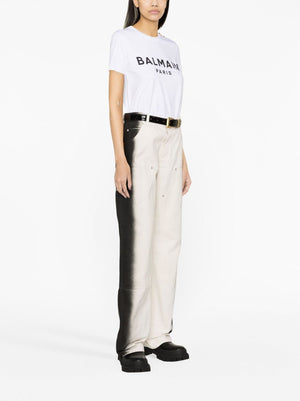 BALMAIN Printed 3-Button T-Shirt for Women