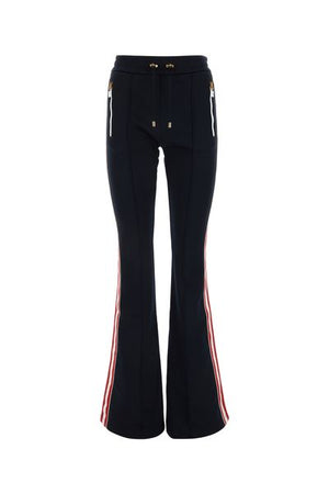 BALMAIN Flared Trousers in Prairie Blue - Effortless Chic for Any Occasion!