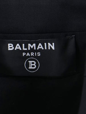 BALMAIN Stylish Black Wool Jacket for Women - FW23 Collection