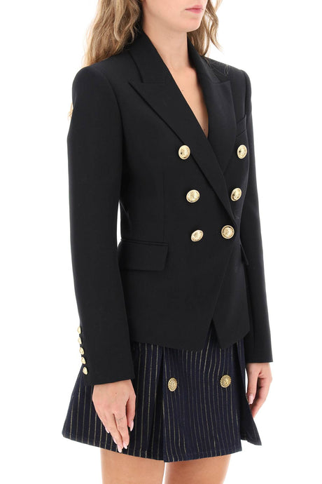 BALMAIN Elegant Emerald Suit Jacket for Women - 24SS Collection
