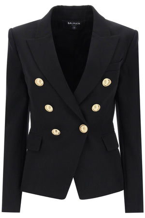 BALMAIN Elegant Emerald Suit Jacket for Women - 24SS Collection