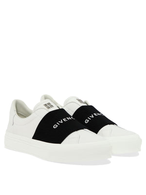 GIVENCHY Men's Lace-Up White Sneakers for SS24