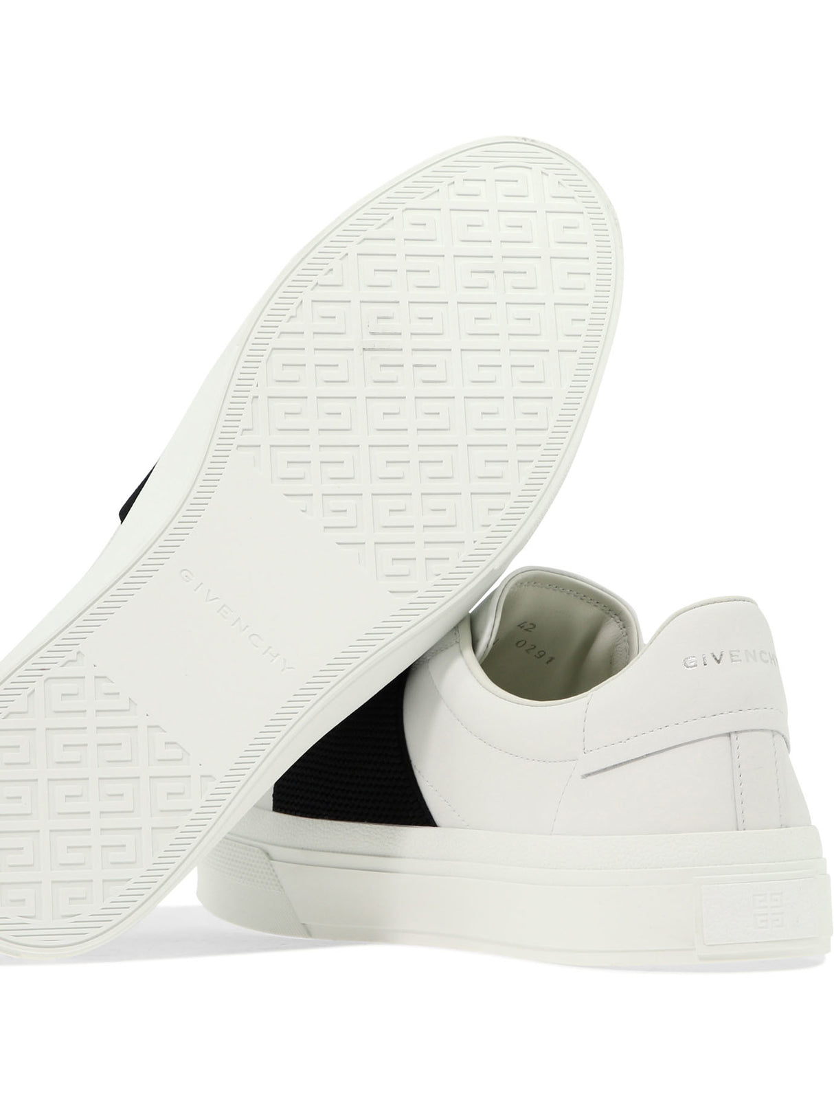 GIVENCHY Men's Lace-Up White Sneakers for SS24