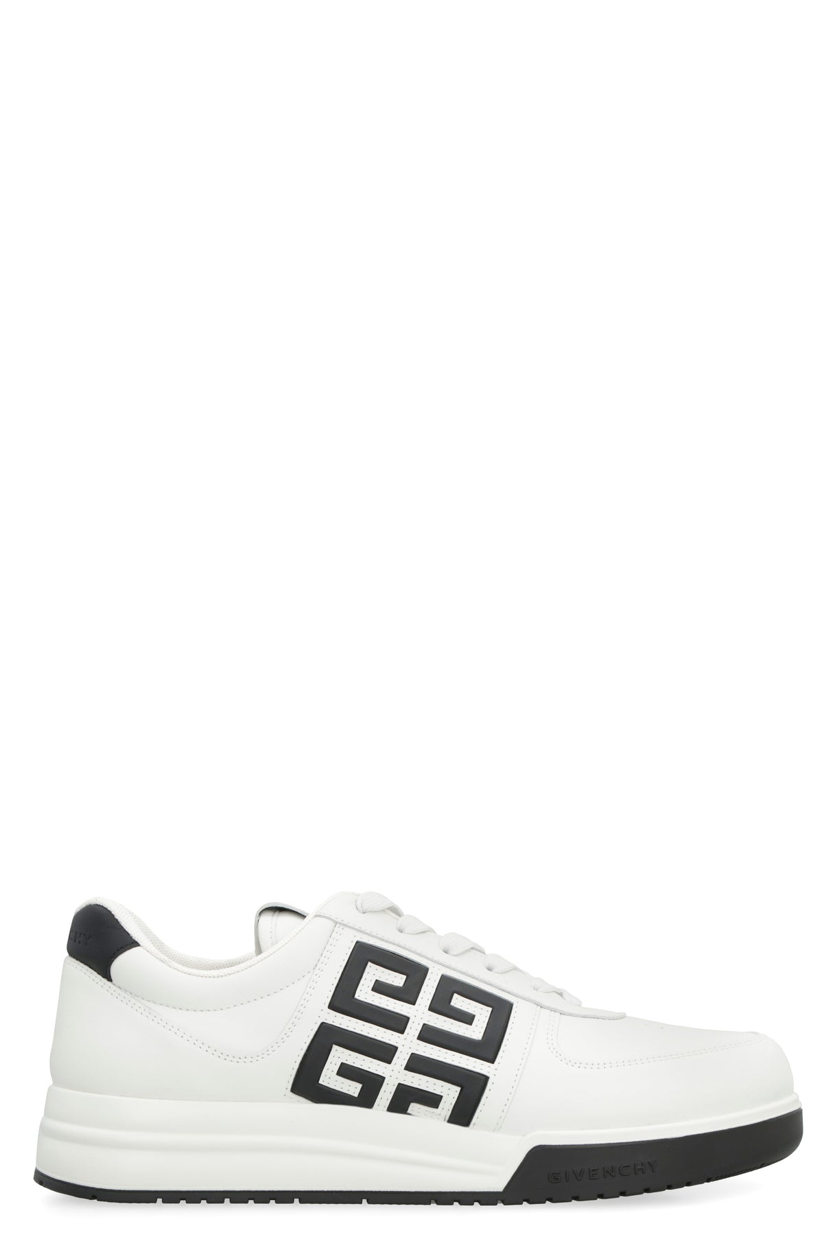 Embossed 4G Logo White Low Top Trainers for Men