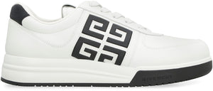 GIVENCHY White Low-Top Leather Sneakers for Men