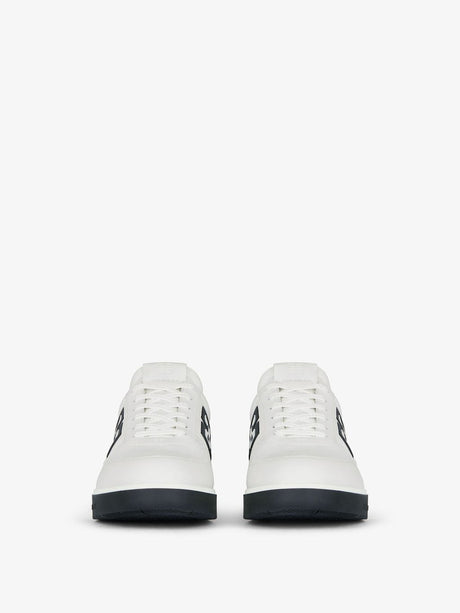 GIVENCHY Embossed 4G Logo White Low Top Trainers for Men