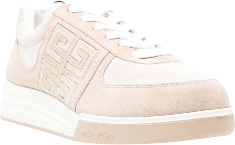 GIVENCHY Beige White Low-Top Sneakers for Men - SS24 Collection