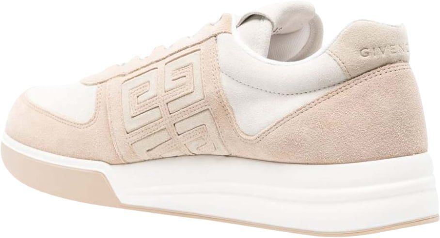 GIVENCHY Beige White Low-Top Sneakers for Men - SS24 Collection