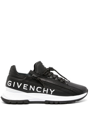 GIVENCHY Black Quilted Sneaker with Spectre Logo Print and Zipper by VIP Designer