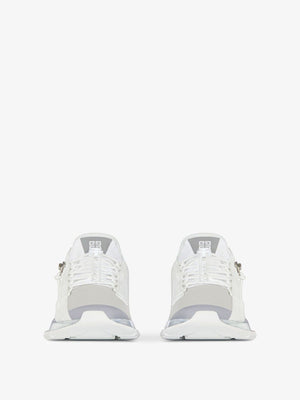 GIVENCHY Spectre Runner Leather Sneakers in Grey