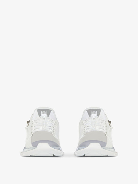 GIVENCHY Spectre Runner Leather Sneakers in Grey