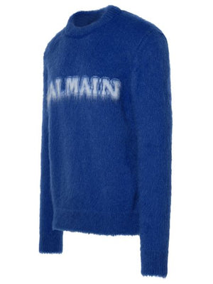 BALMAIN Crew-Neck Mohair Blend Sweater - Size S