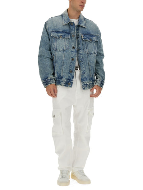 BALMAIN Stylish Regular Fit Denim Jacket (48 IT)