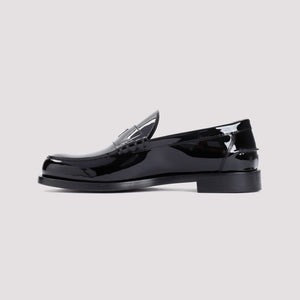 GIVENCHY Elegant Black Leather Loafers