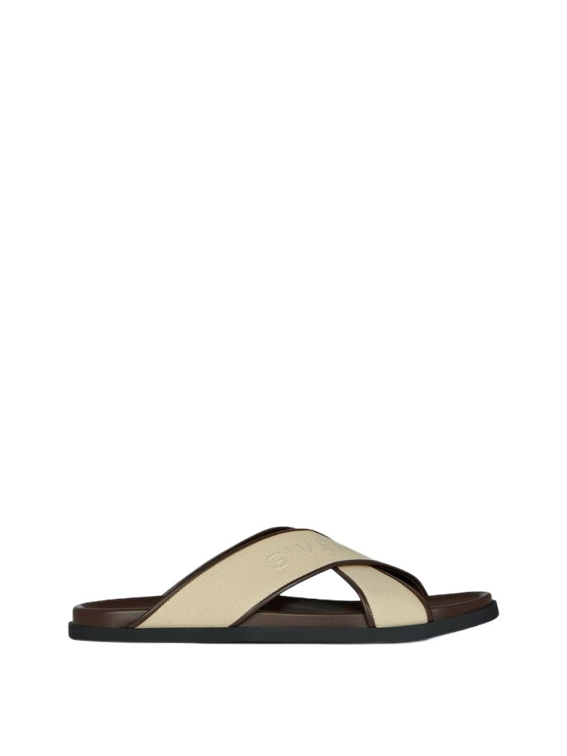 GIVENCHY Men's Tan Plage Sandals for FW24