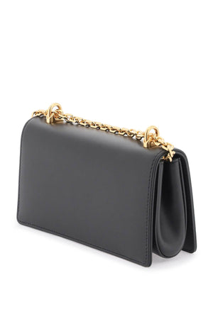 DOLCE & GABBANA Mini Luxe Leather Clutch with Chain Strap