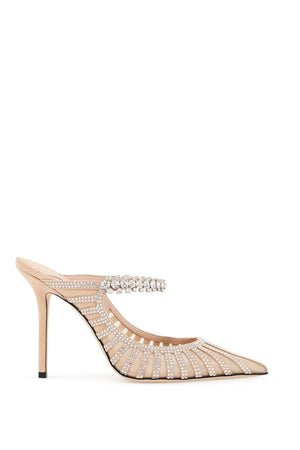 JIMMY CHOO Elegant Flat Sandals with Crystal Embellishments