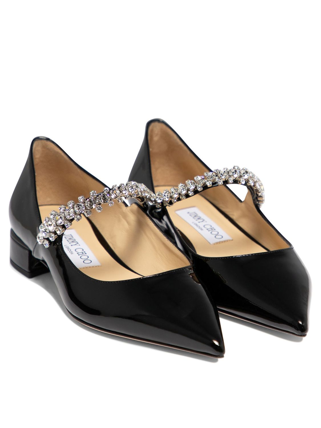 JIMMY CHOO Elegant Black Ballerina Flats for Women