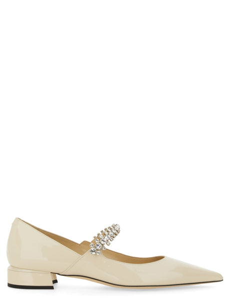 JIMMY CHOO Elegant Nappa Pump Flat Sandal