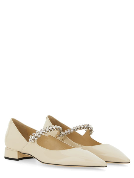 JIMMY CHOO Elegant Nappa Pump Flat Sandal