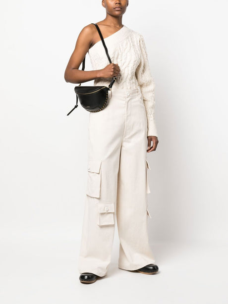 حقيبة حزام جلدية سوداء للنساء - مجموعة صيف 2024
