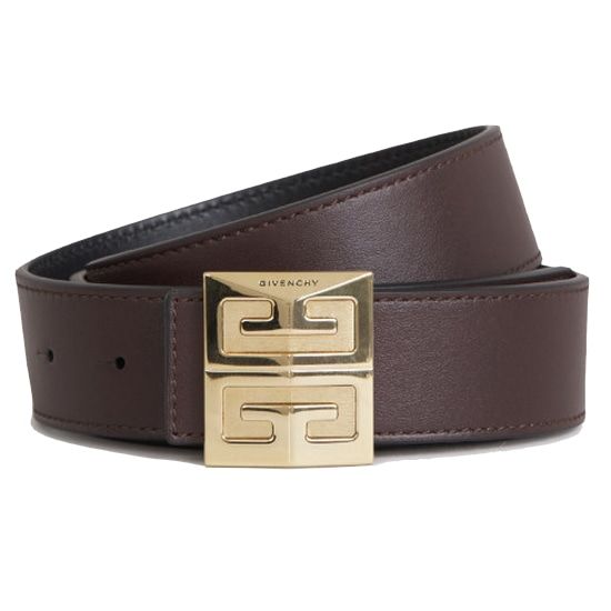 GIVENCHY Reversible 4G Belt for Men in Brown Calf Leather - SS24