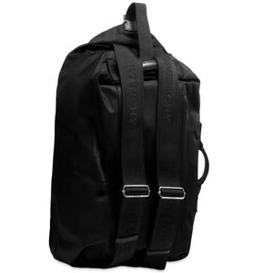 GIVENCHY Elevated Black Logo Printed Raffia Backpack for Men - FW23