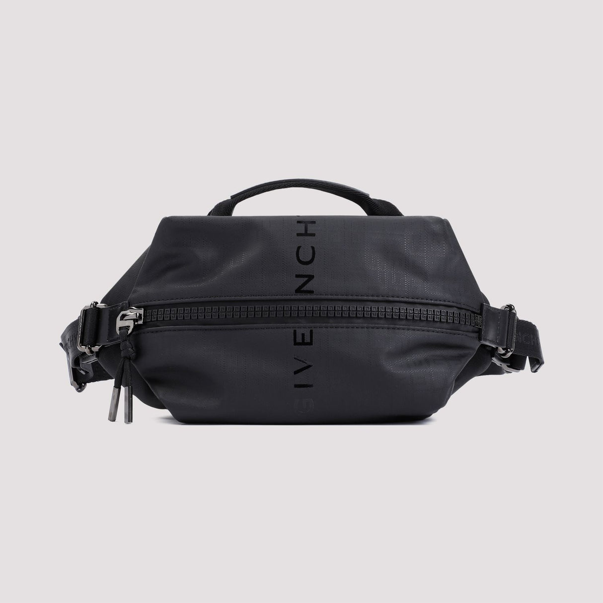 C-Zip حقيبة الخصر السوداء للرجال - مجموعة SS24